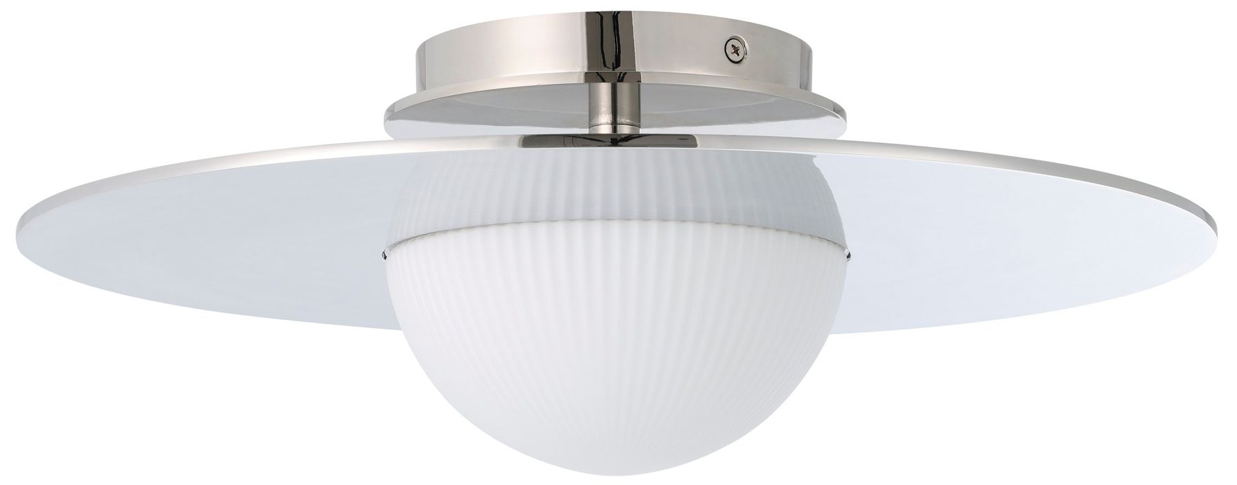 Image 3 Thesis Solstice 16" Polished Nickel 5CCT LED Convertible Pendant more views