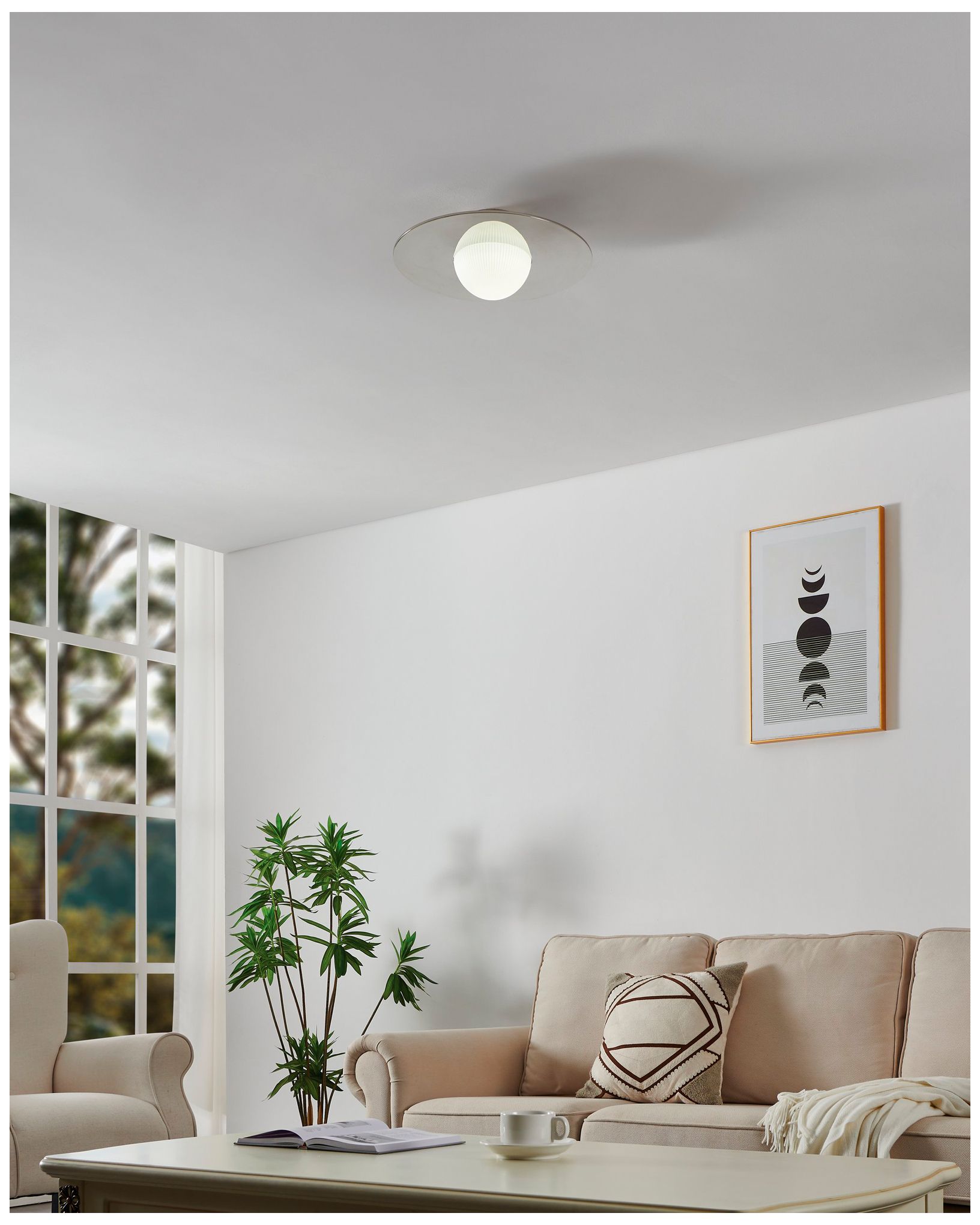 Thesis Solstice 16" Polished Nickel 5CCT LED Convertible Pendant