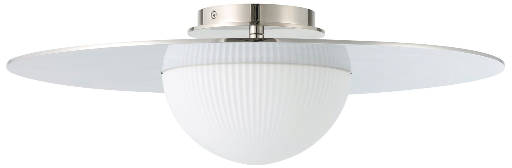 Image 3 Thesis Solstice 22" Polished Nickel 5CCT LED Convertible Pendant more views