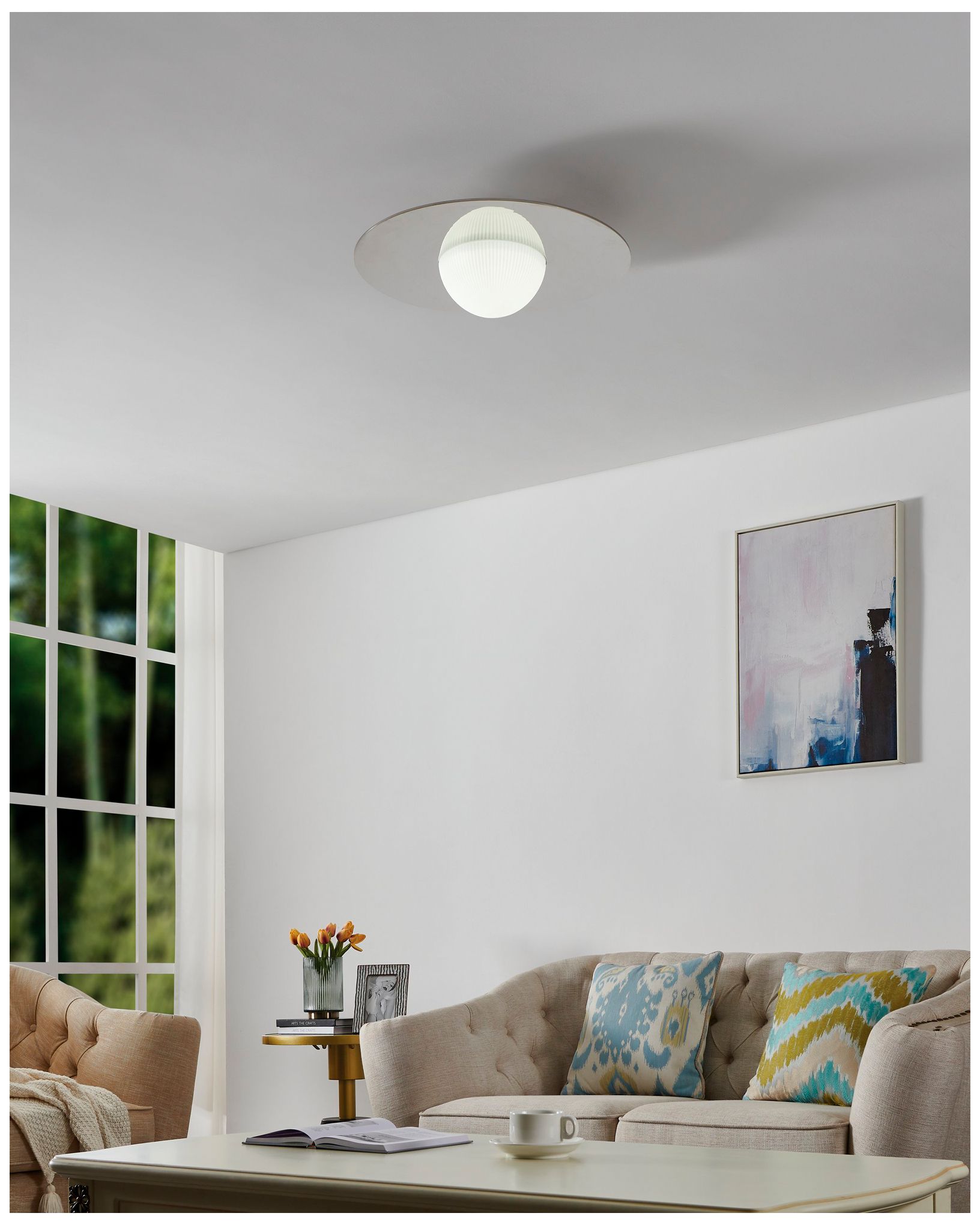 Thesis Solstice 22" Polished Nickel 5CCT LED Convertible Pendant