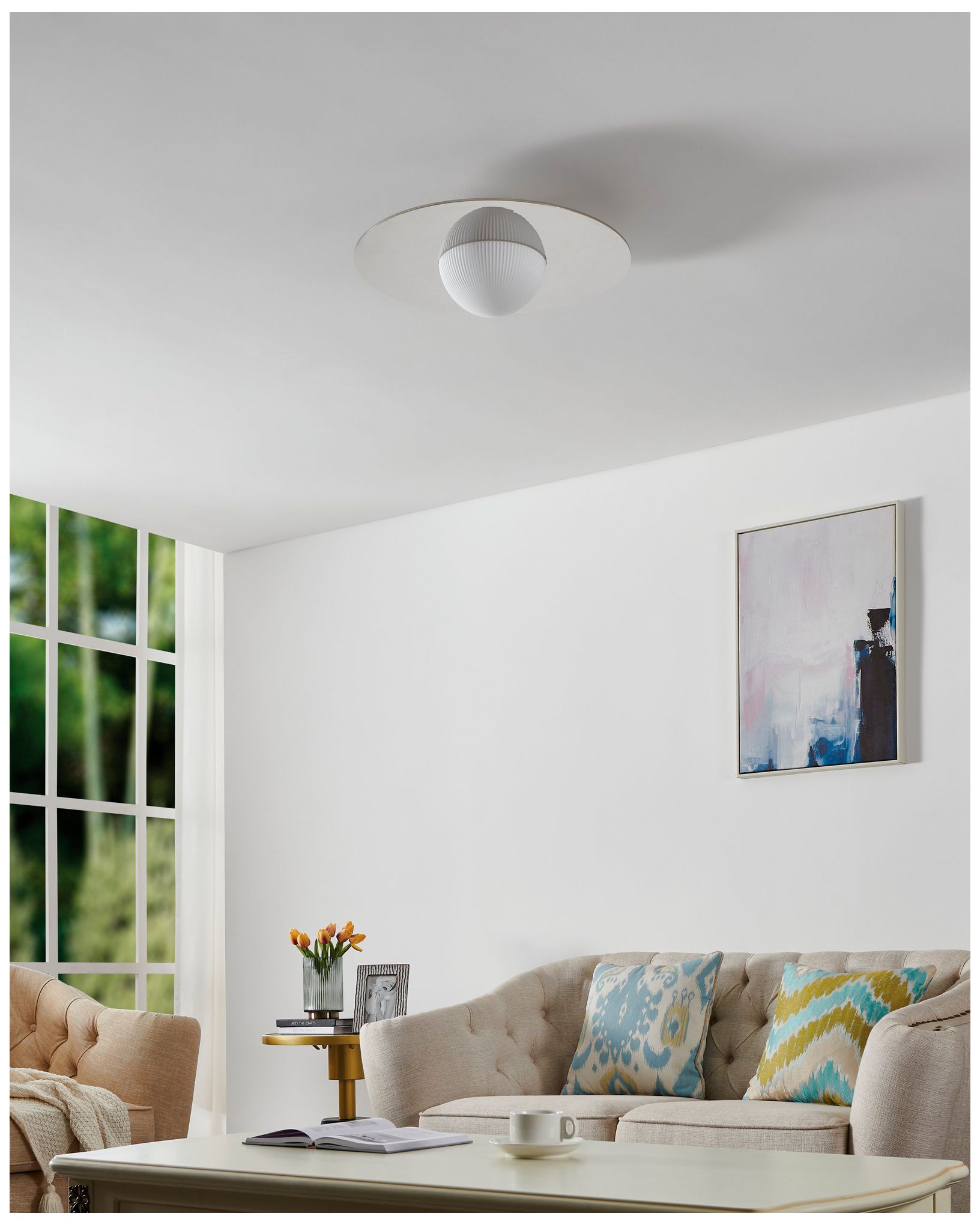 Thesis Solstice 22" Polished Nickel 5CCT LED Convertible Pendant