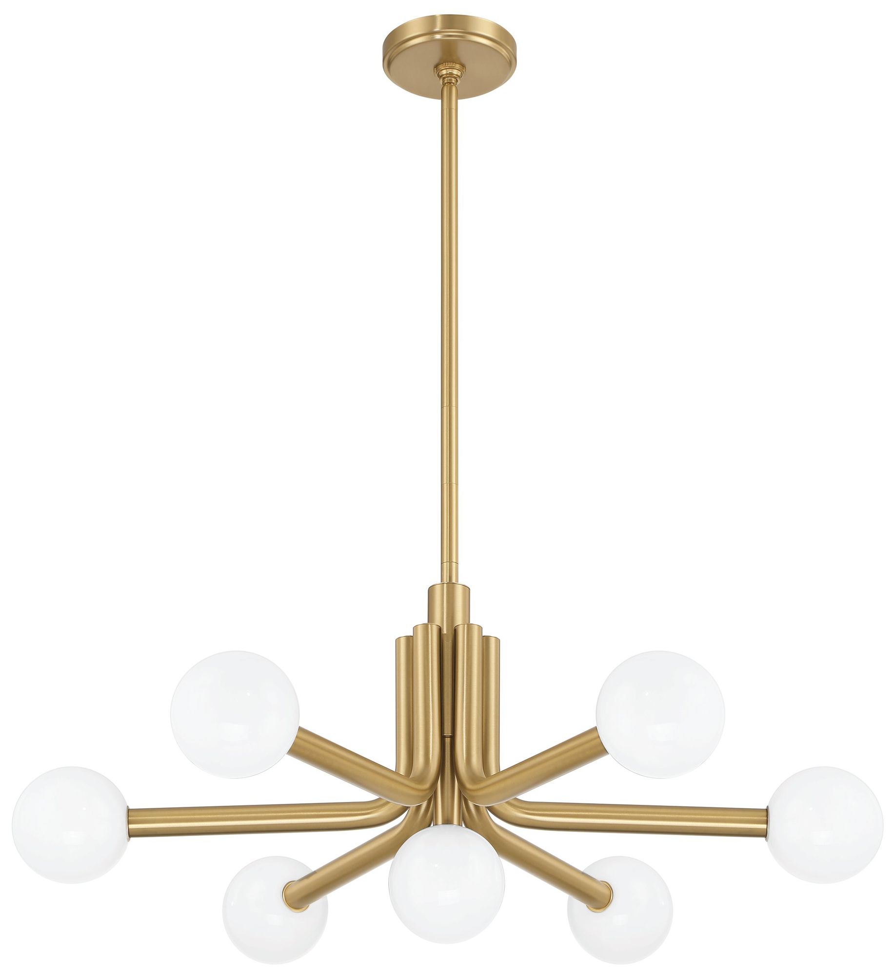 Thesis Stockholm 29" 7 Light Champagne Gold Chandelier
