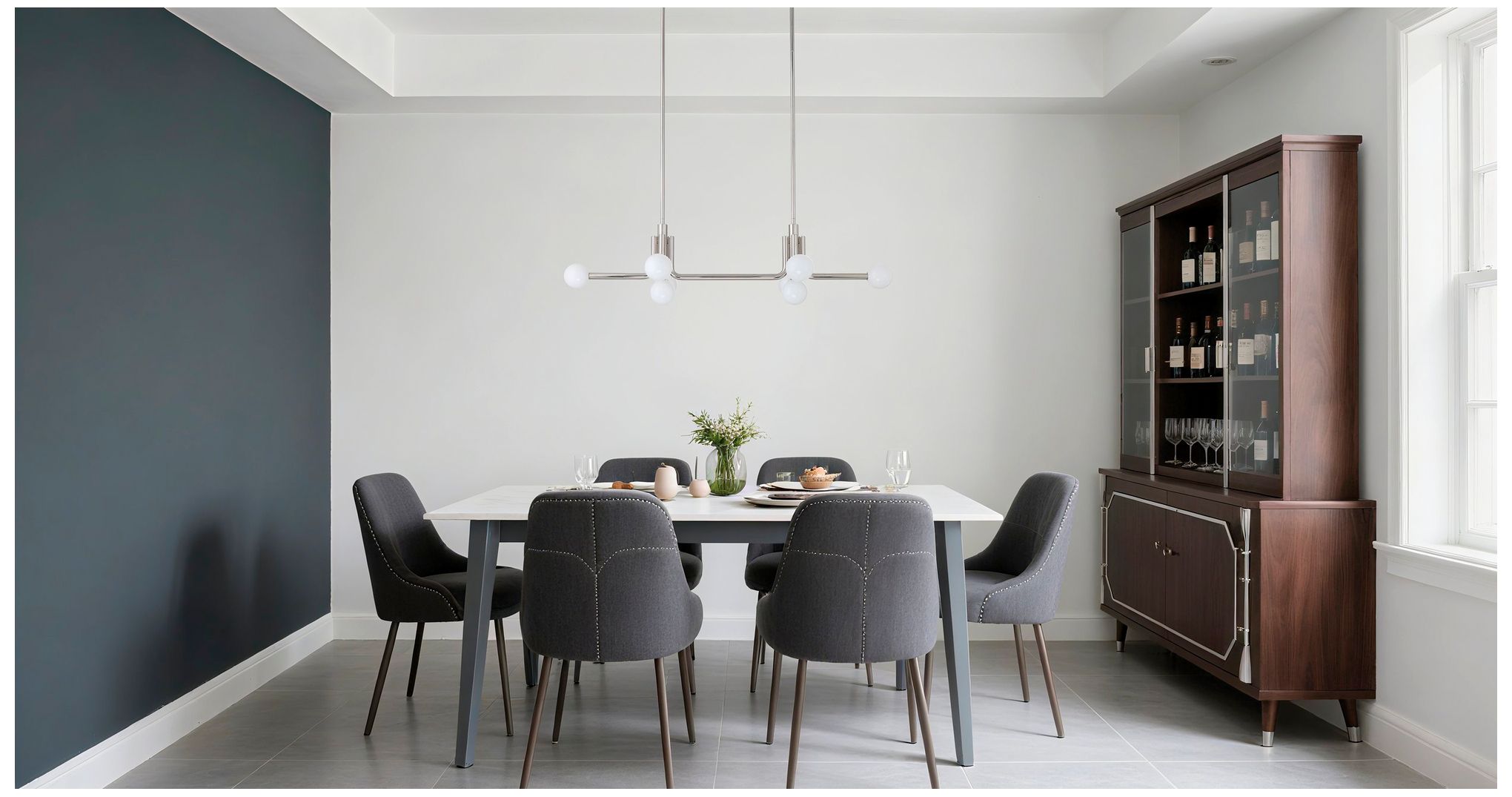 Image 6 Thesis Stockholm 50" 8 Light Polished Nickel Linear Chandelier more views