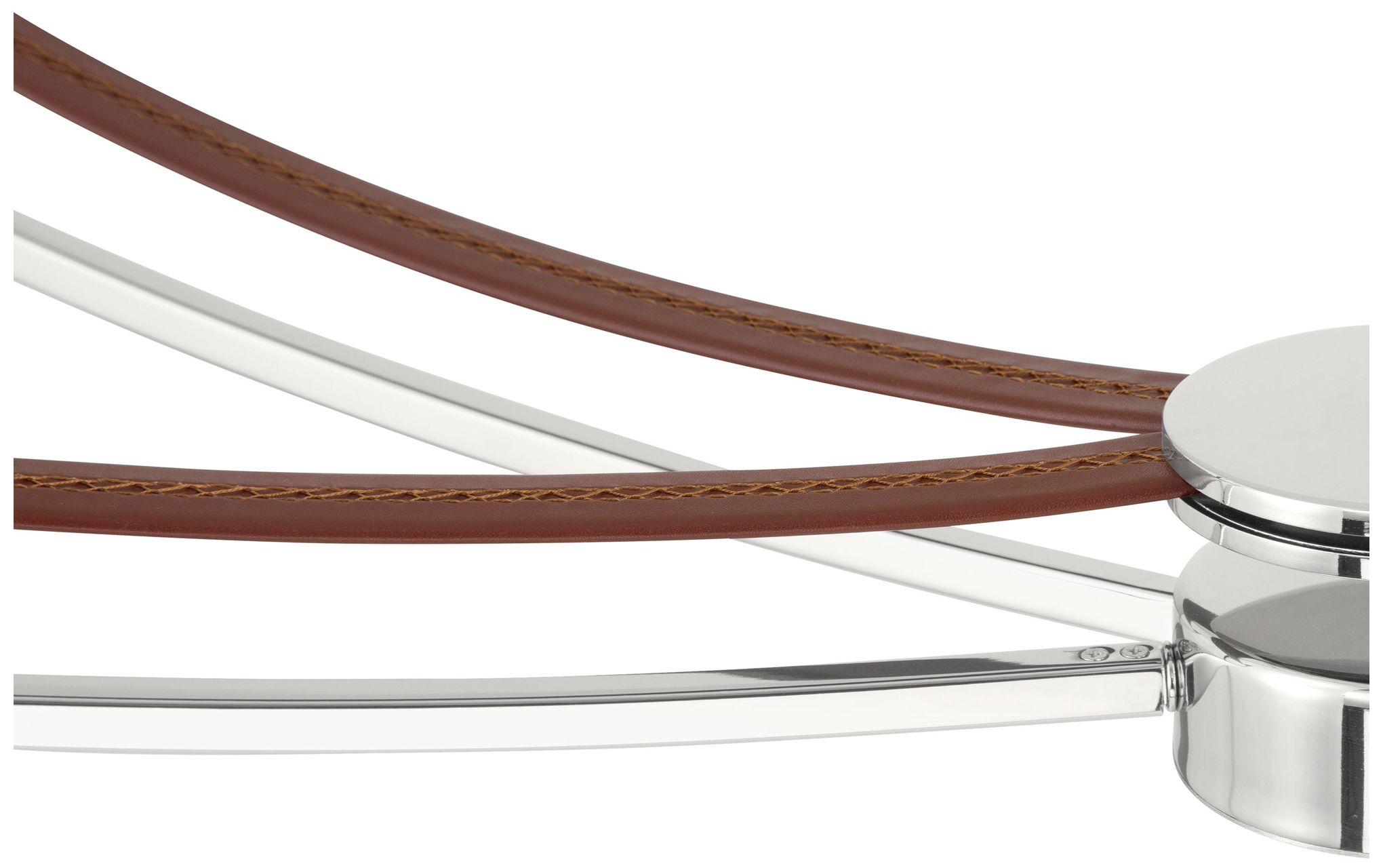 Image 4 Thesis Sussex 47" 4 Lt Polished Nickel and Dark Brown Chandelier more views