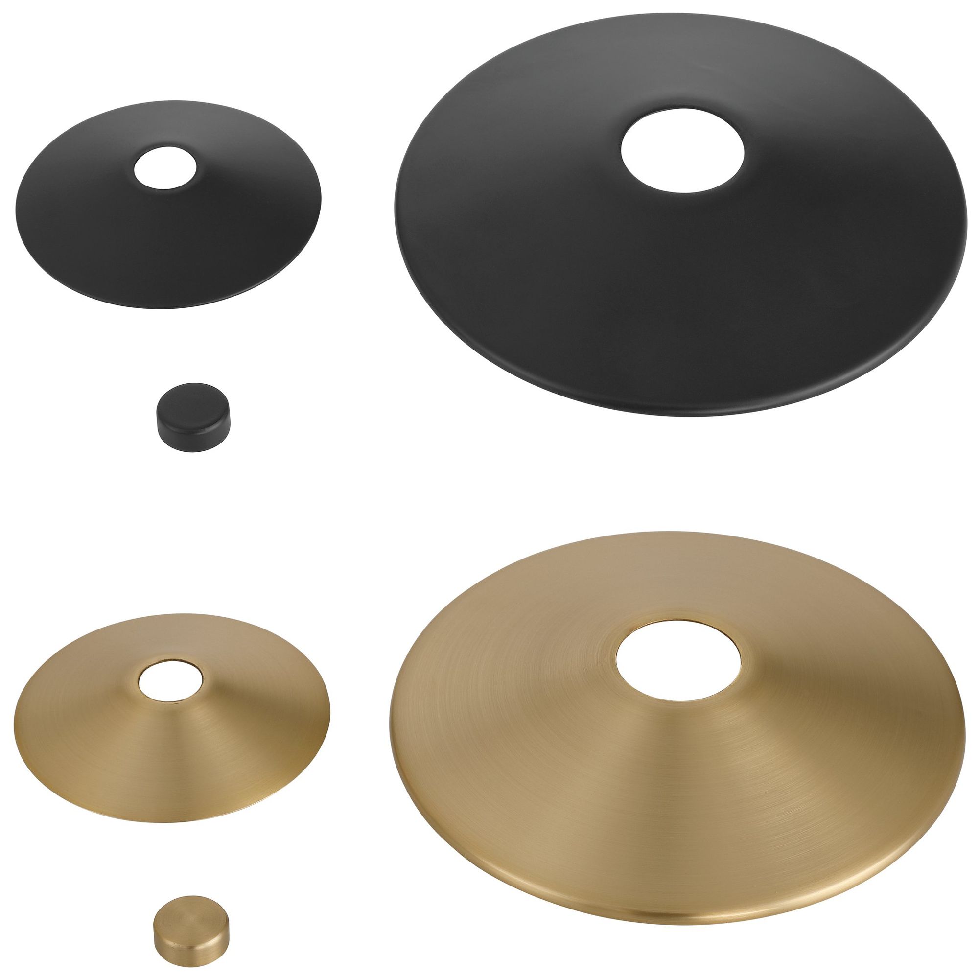 Thesis Tremolo 20" Matte Black / Champagne Gold Vanity Light, Etched Glass