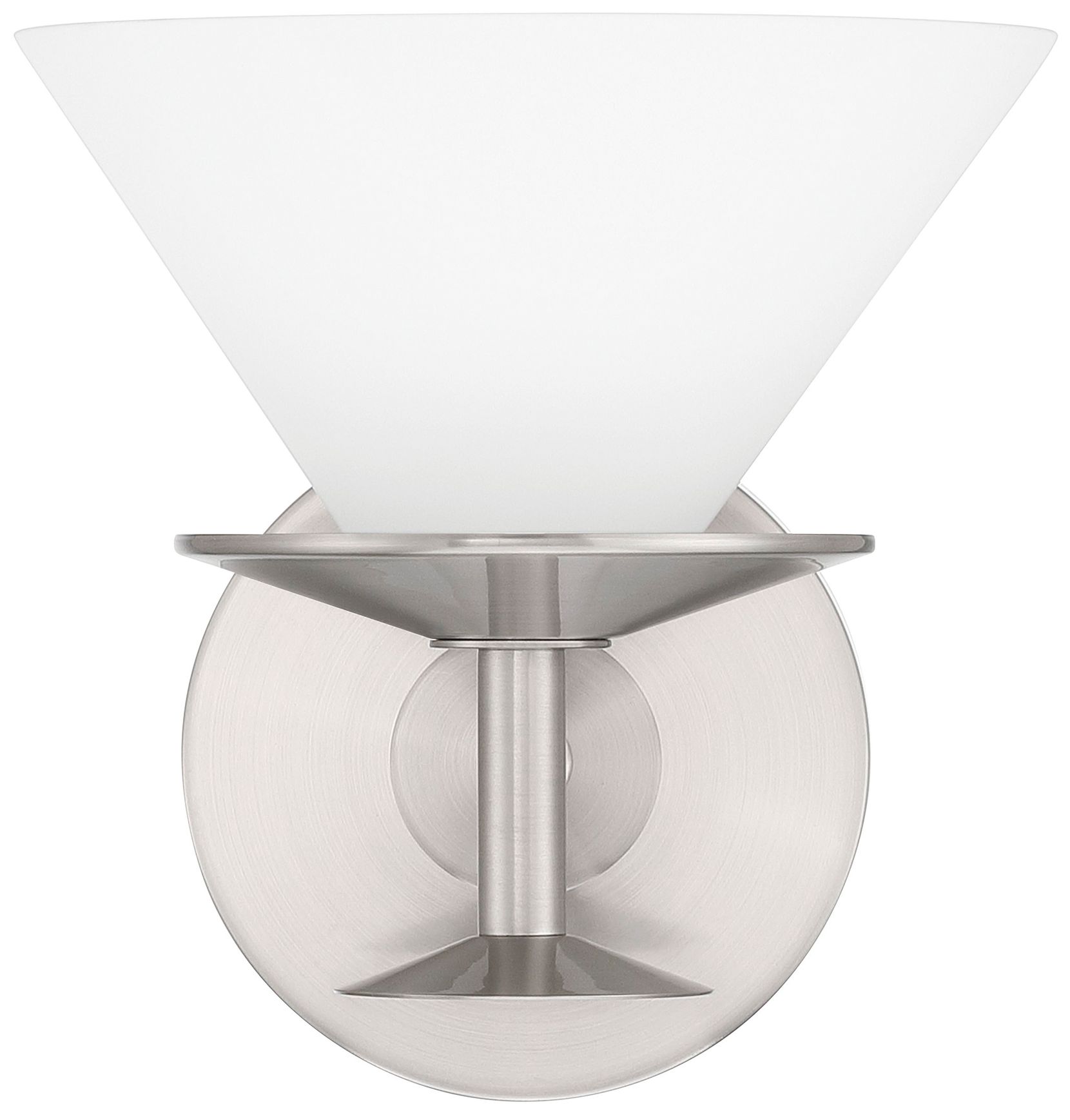 Image 5 Thesis Tremolo 7" Br. Nickel / Polished Nickel Vanity Light - Etched G more views