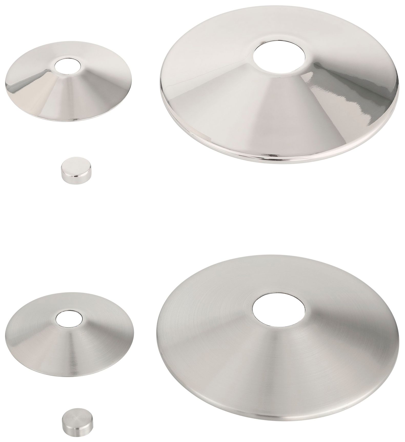 Image 7 Thesis Tremolo 7" Br. Nickel / Polished Nickel Vanity Light - Etched G more views