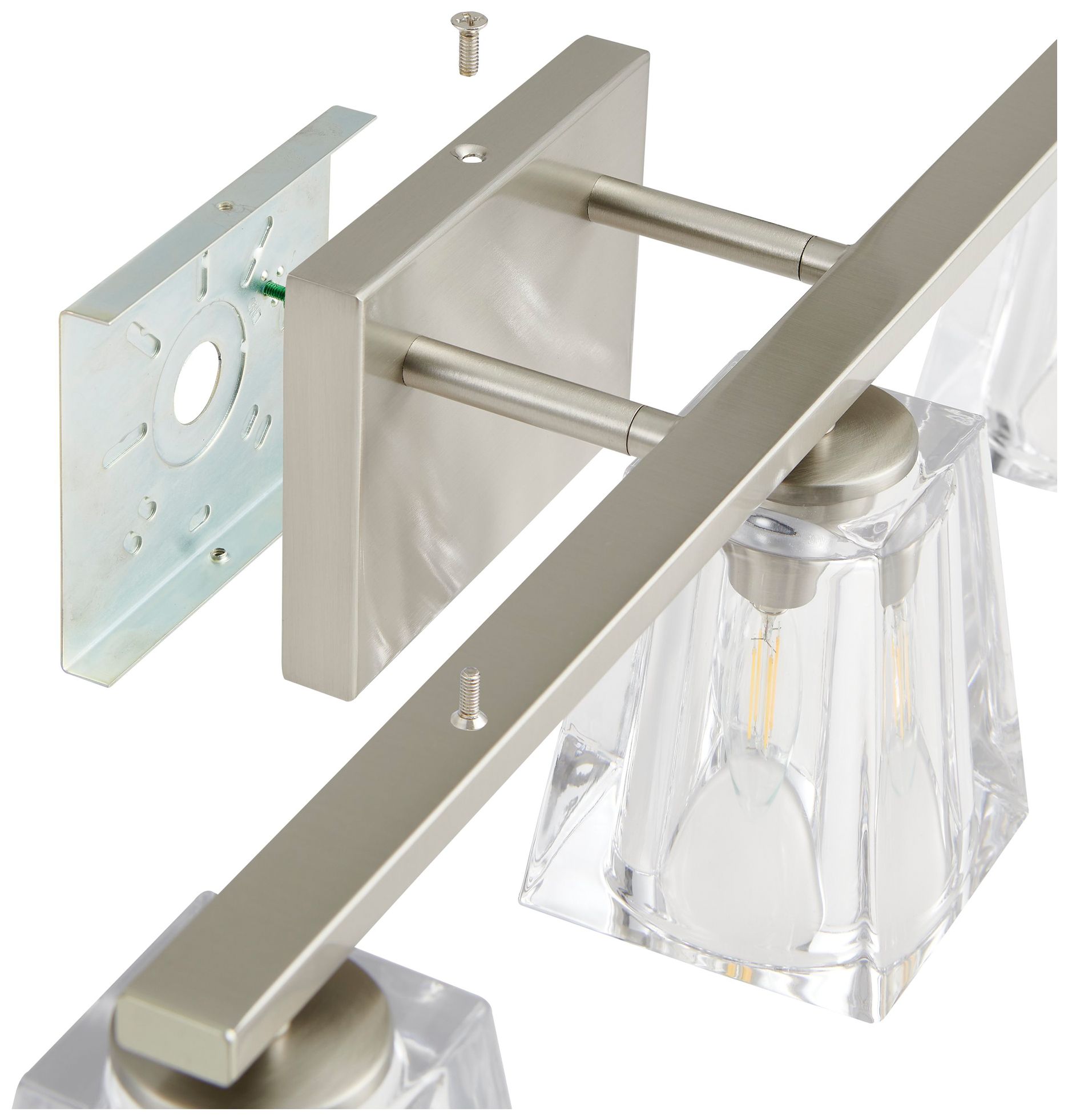 Image 6 Thesis Valentina 5" Champagne Gold Vanity Light w/ Etched Opal Glass more views