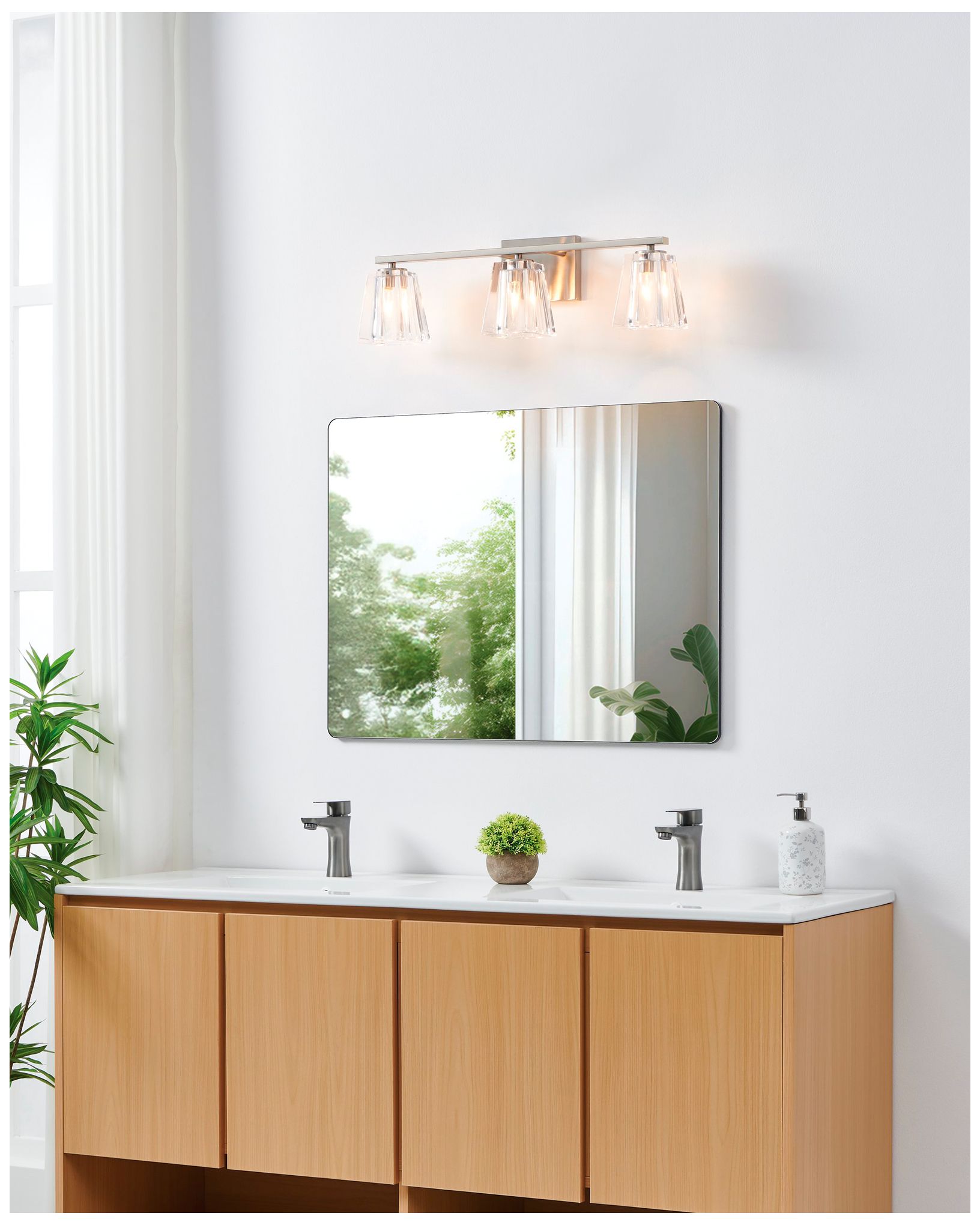 Image 7 Thesis Valentina 5" Champagne Gold Vanity Light w/ Etched Opal Glass more views