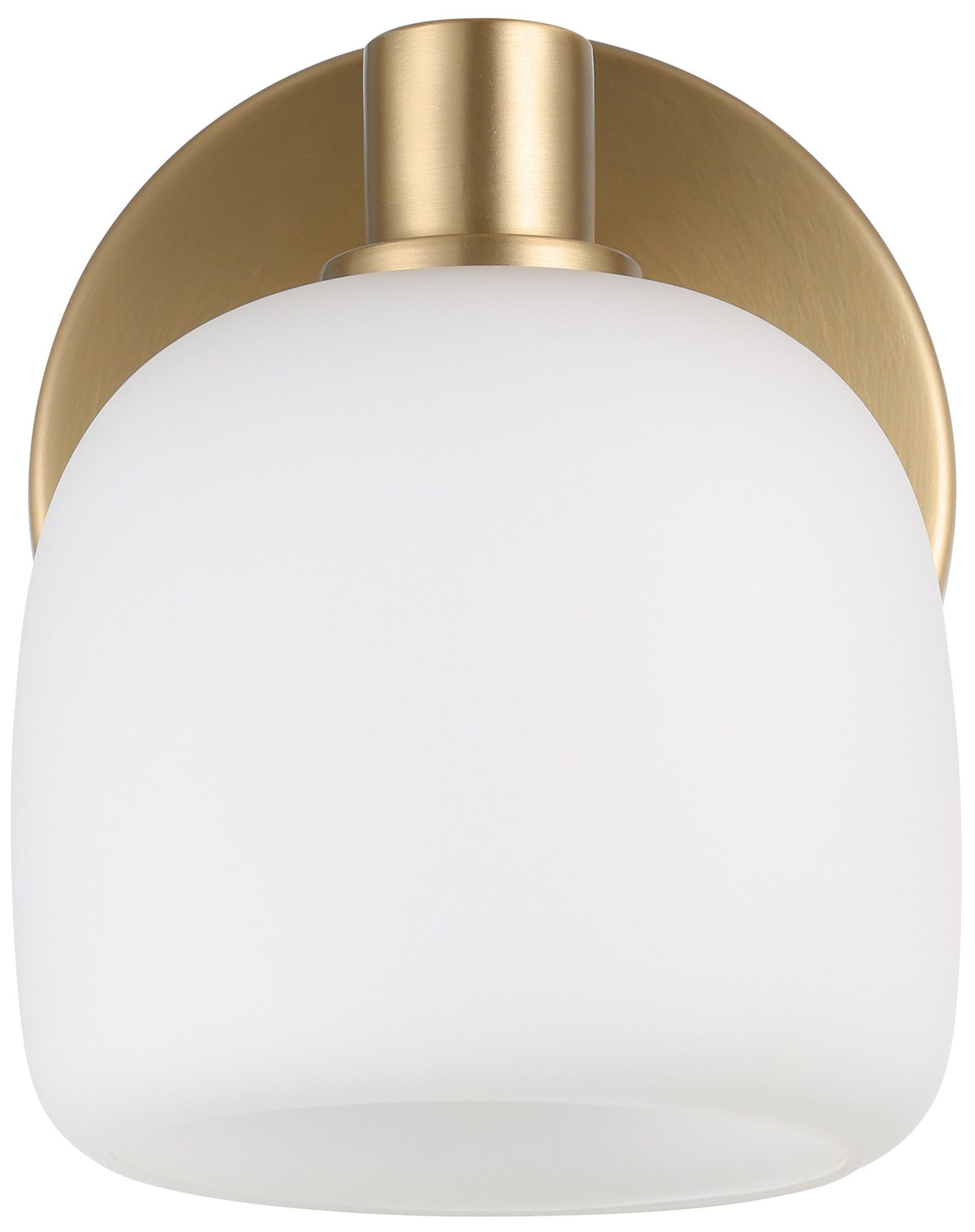 Image 4 Thesis Valentina 5" Champagne Gold Vanity Light w/ Etched Opal Glass more views