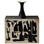 1_Thetis 19 1/2" High Black and Ivory Ceramic Decorative Vase