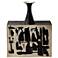 Thetis 19 1/2" High Black and Ivory Ceramic Decorative Vase