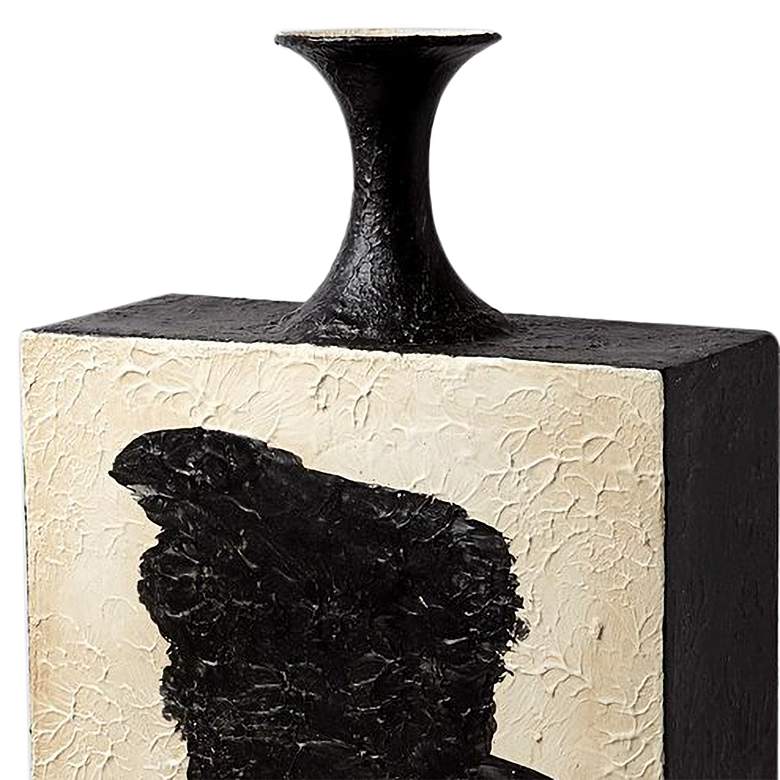 Image 2 Thetis Flat Black and White 28 1/2" High Decorative Vase more views