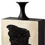 Thetis Flat Black and White 28 1/2" High Decorative Vase