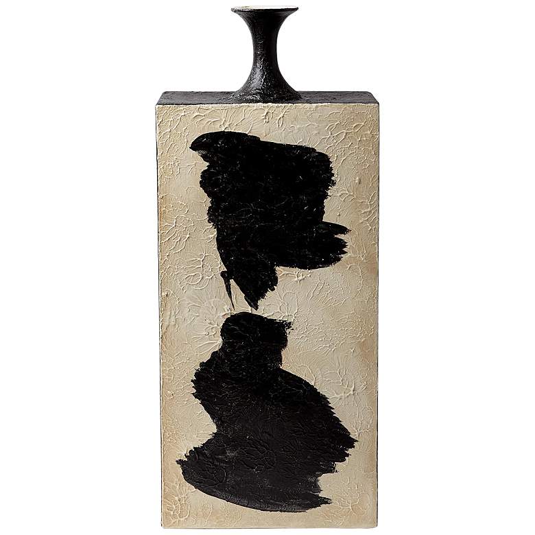 Image 4 Thetis Flat Black and White 28 1/2" High Decorative Vase more views