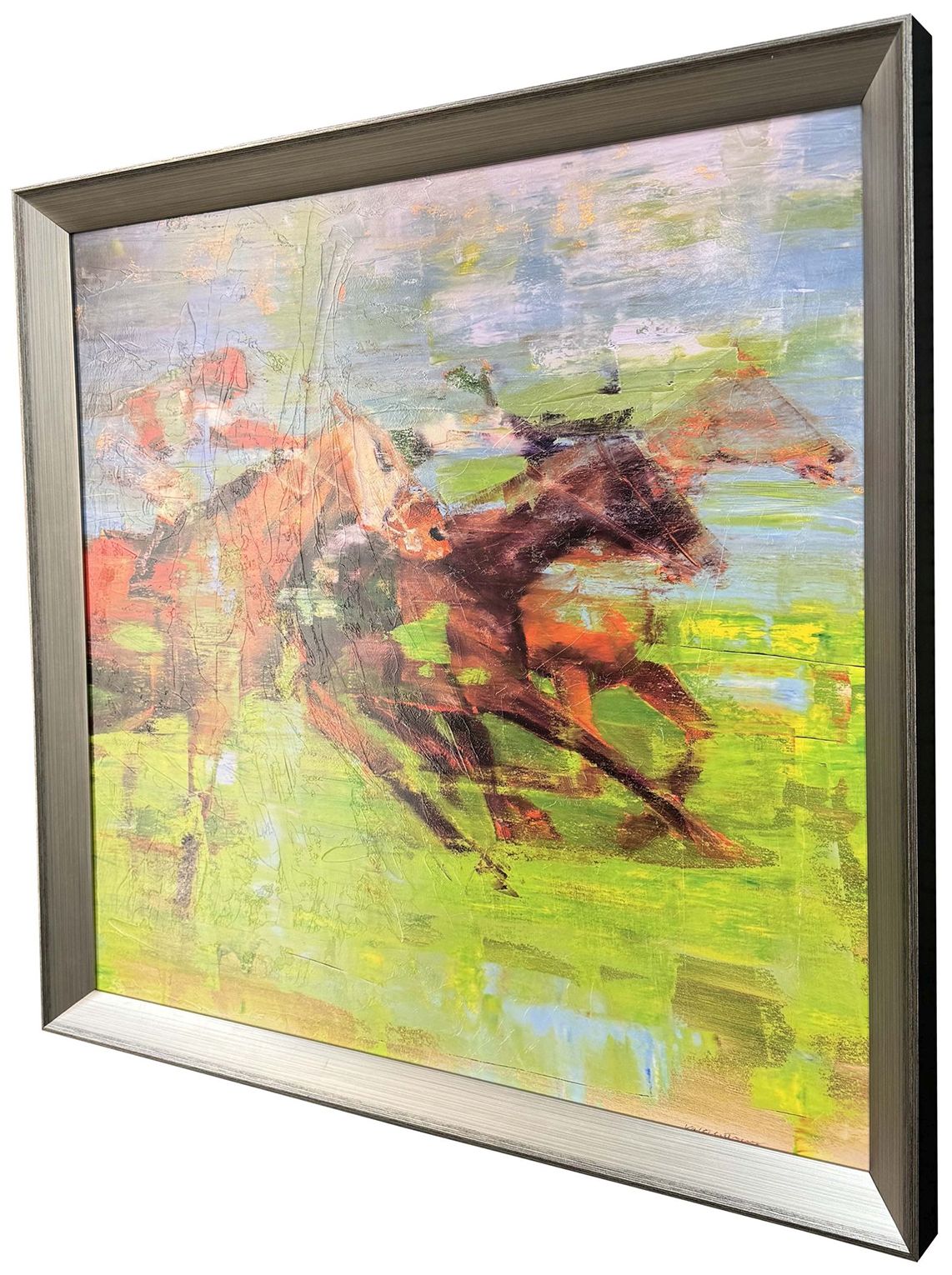 Image 3 They Are Coming 40"W x 40"H Framed Art more views