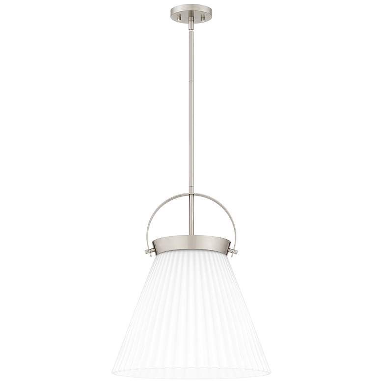 Image 1 Thibault 1-Light Brushed Nickel Pendant Light