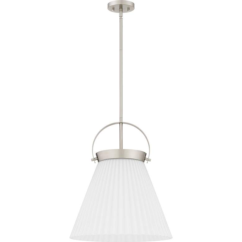 Image 2 Thibault 1-Light Brushed Nickel Pendant Light more views