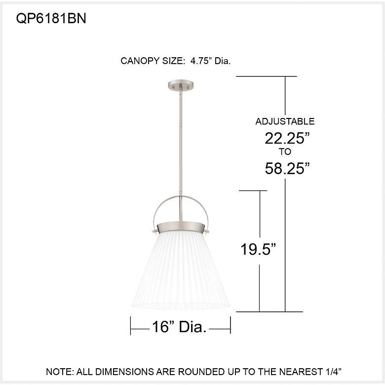 Image 7 Thibault 1-Light Brushed Nickel Pendant Light more views