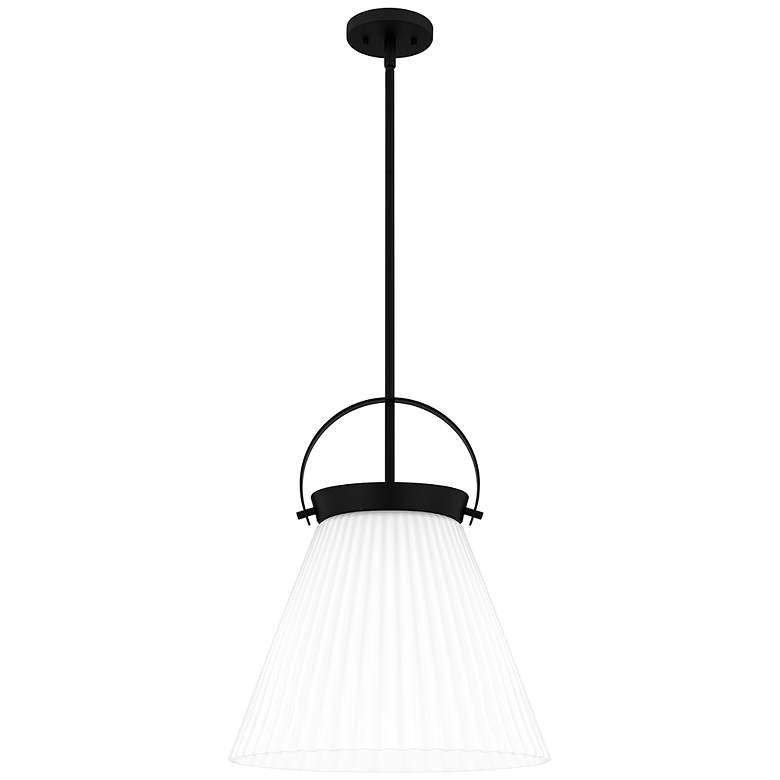 Image 1 Thibault 1-Light Matte Black Pendant Light