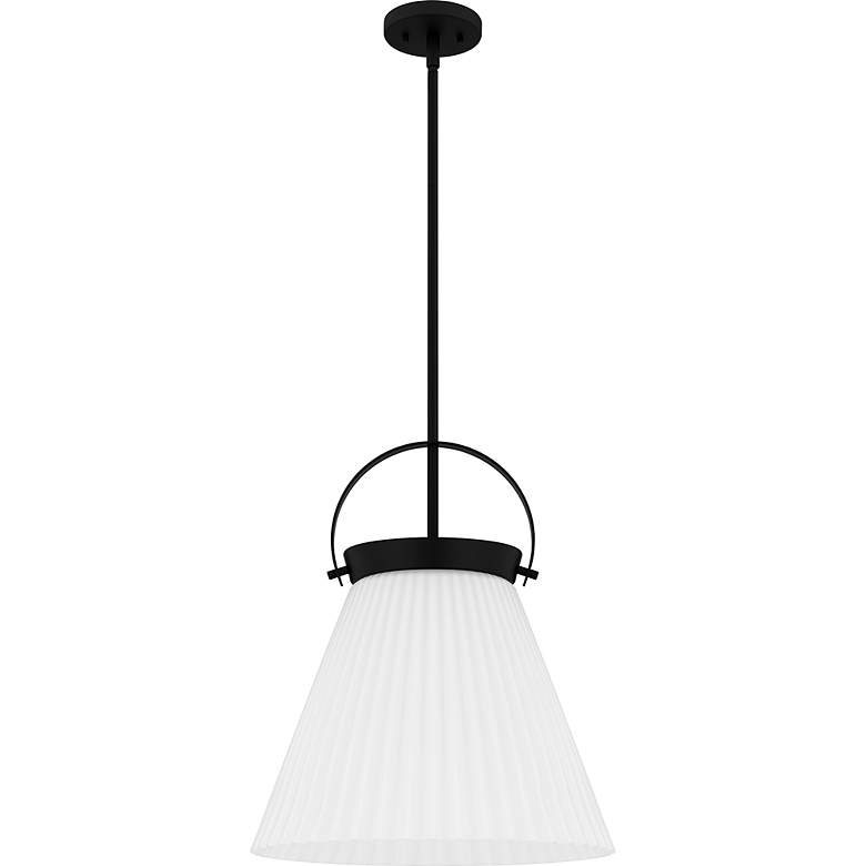 Image 2 Thibault 1-Light Matte Black Pendant Light more views