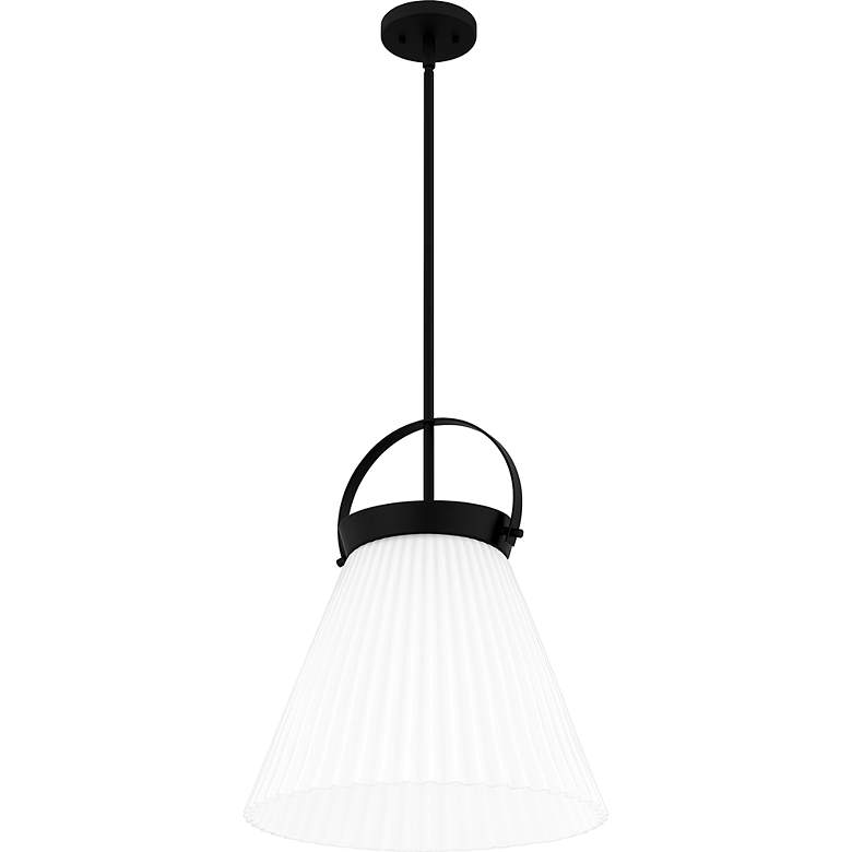Image 4 Thibault 1-Light Matte Black Pendant Light more views