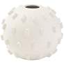 1_Thielo Matte White Ceramic 7 " Wide Decorative Vase