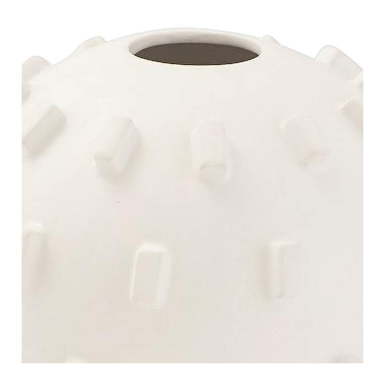 Image 2 Thielo Matte White Ceramic 7 " Wide Decorative Vase more views