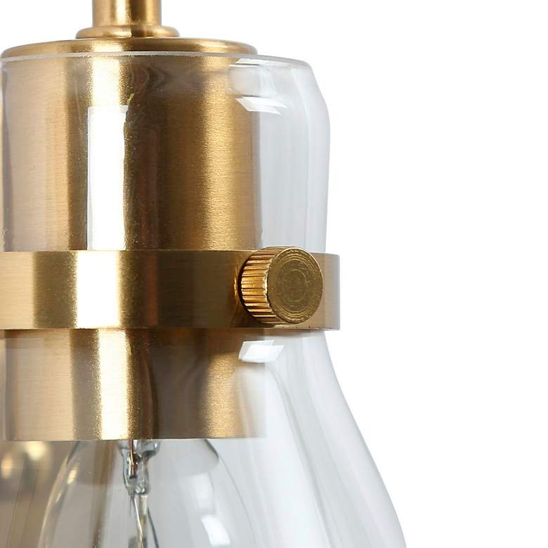 Image 6 Thimbleweed 8 1/4" High Plating Brass Wall Sconce more views