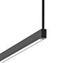 2_Thin-Line 36"W Black One-Sided LED Kitchen Island Pendant more views