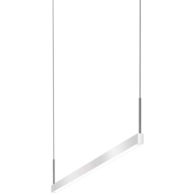 Image 1 Thin-Line™ 36"W Satin Aluminum One-Sided LED Pendant