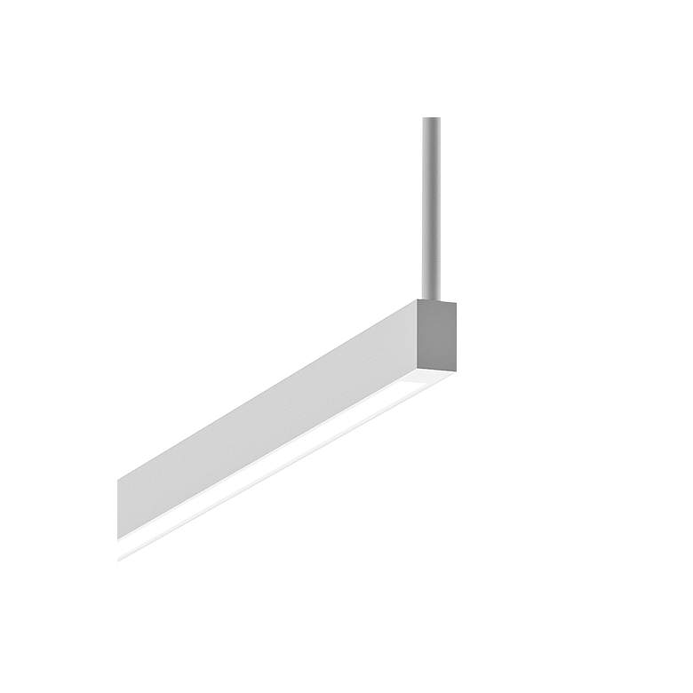 Image 2 Thin-Line 36"W White Two-Sided LED Kitchen Island Pendant more views
