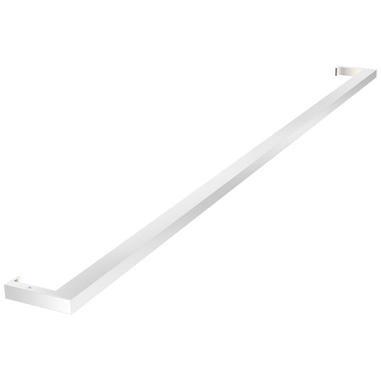 Image 1 Thin-Line 48" Wide Bright Satin Aluminum LED Wall Bar
