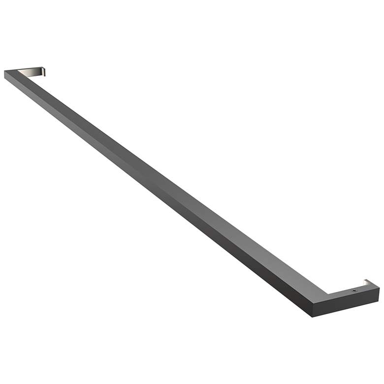 Image 1 Thin-Line 48" Wide Satin Black Indirect 2700K LED Bath Light