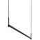 Thin-Line 48" Wide Satin Black One-Sided LED Pendant