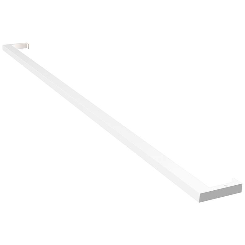 Image 1 Thin-Line 48" Wide Satin White Indirect 3500K LED Bath Light