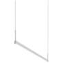 Thin.Line 48" Wide Satin White Two-Sided 2700K LED Pendant