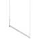 Thin.Line 48" Wide Satin White Two-Sided 3500K LED Pendant