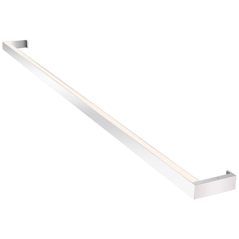 Image 1 Thin-Line 48 inchW Satin Aluminum One-Sided 2700K LED Bath Light