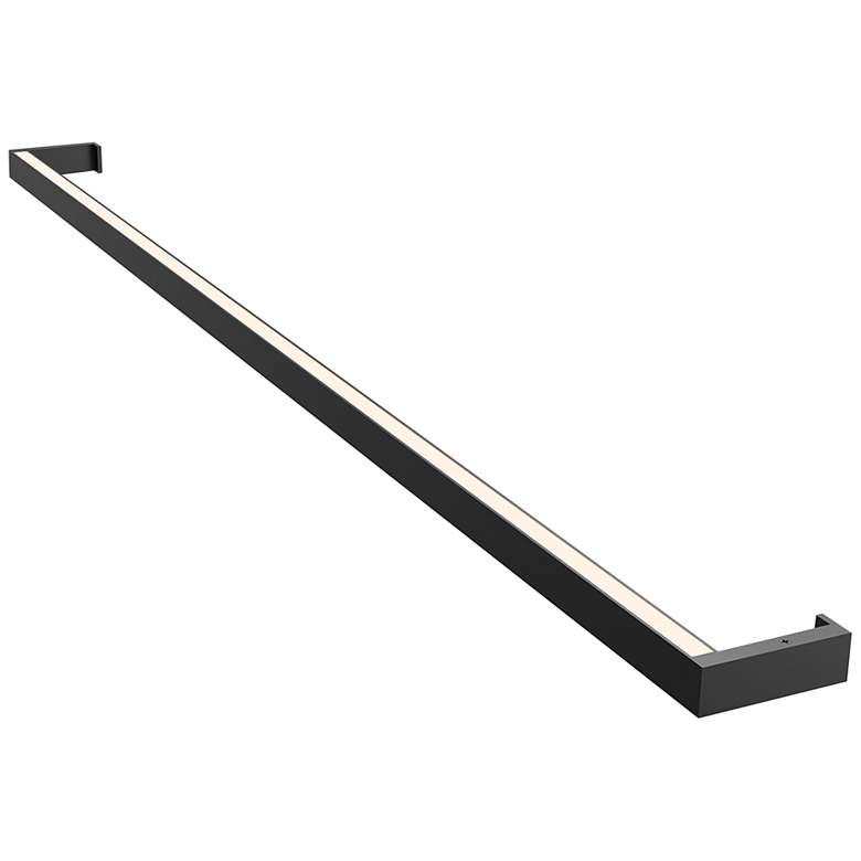 Image 1 Thin-Line 48"W Satin Black One-Sided 3500K LED Bath Light