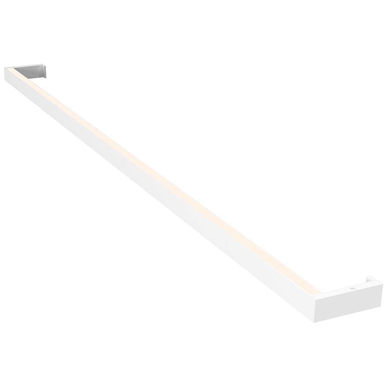 Image 1 Thin-Line 48"W Satin White Two-Sided 3500K LED Bath Light