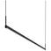 Thin.Line 72" Wide Satin Black Two-Sided 2700K LED Pendant