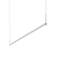 Thin.Line 72" Wide Satin White Two-Sided 3500K LED Pendant
