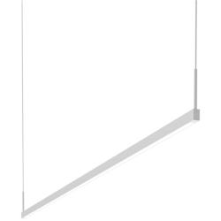 Thin-Line 72&quot;W White Two-Sided LED Kitchen Island Pendant