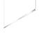 Thin-Line 96" Wide Bright Satin Aluminum LED Pendant Light