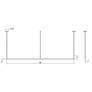 3_Thin-Line 96" Wide Bright Satin Aluminum LED Pendant Light more views