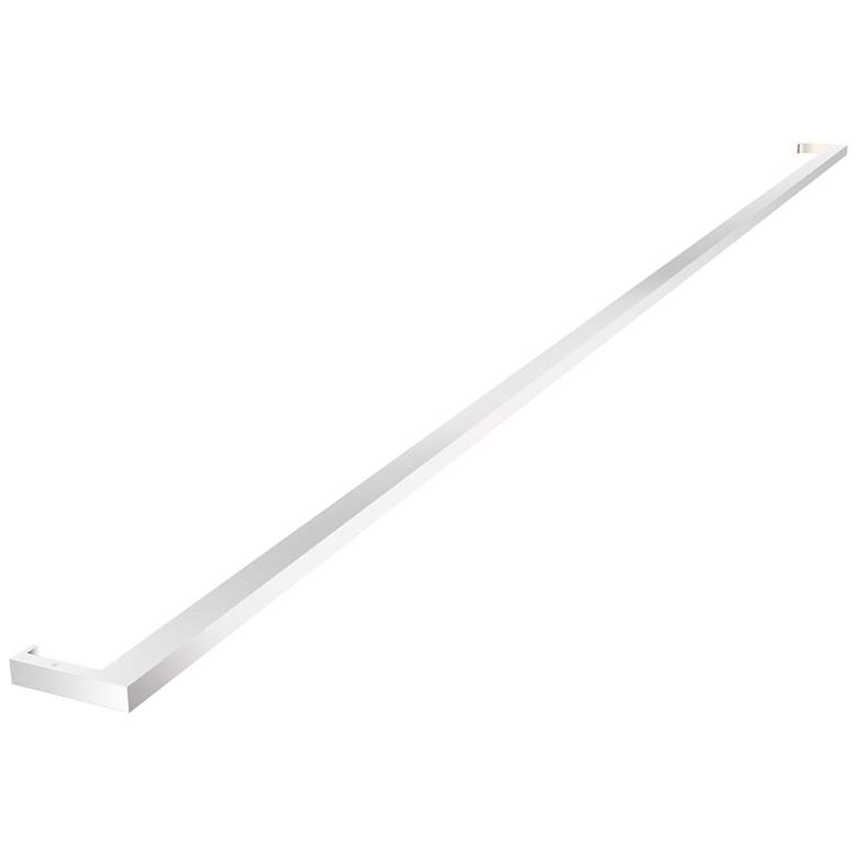 Image 1 Thin-Line 96" Wide Bright Satin Aluminum LED Wall Bar