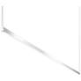 Thin-Line 96" Wide Bright Satin Aluminum Two-Sided LED Pendant