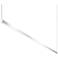 Thin-Line 96" Wide Satin Aluminum 1-Sided LED Linear Pendant