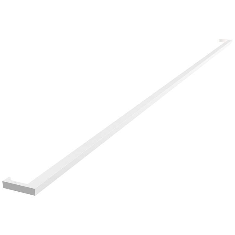 Image 1 Thin-Line 96" Wide Satin White LED Wall Bar